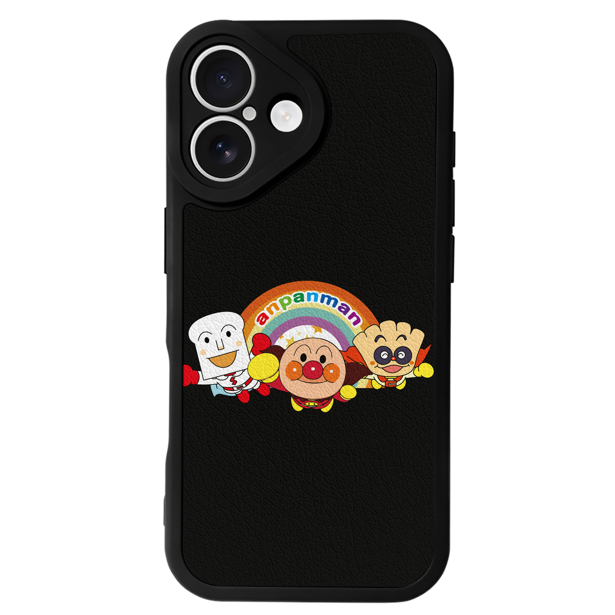 （画像用） アンパンマン Anpanman 【iPhone 16シリーズ対応】シリコンスマホケース（レザー調） 材質：シリコン